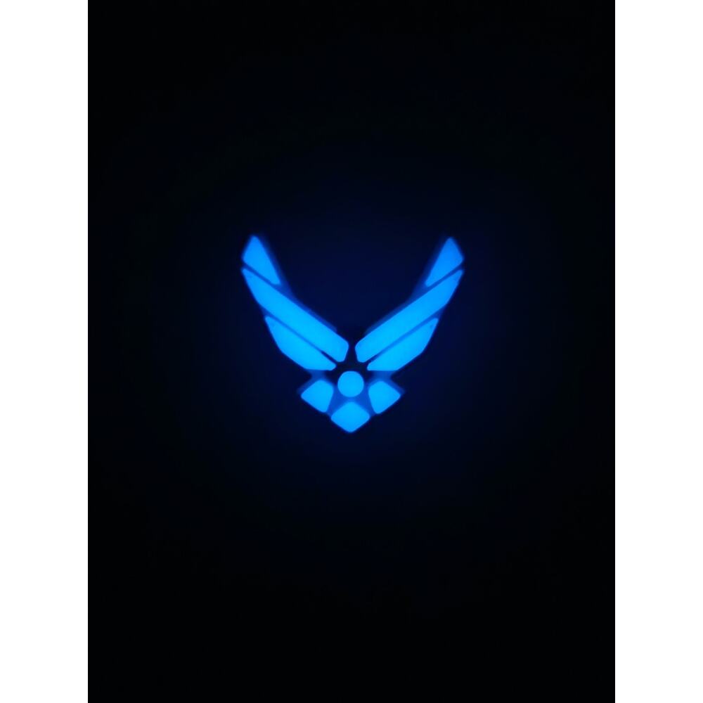 Air Force Emblem Shrader Tire Valve Cap (Set Of 5) Glows In The Dark!